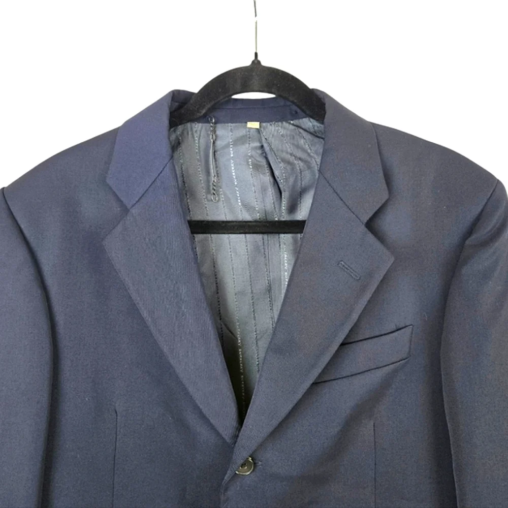 Burberry London Classic Blue Men's Wool Blazer